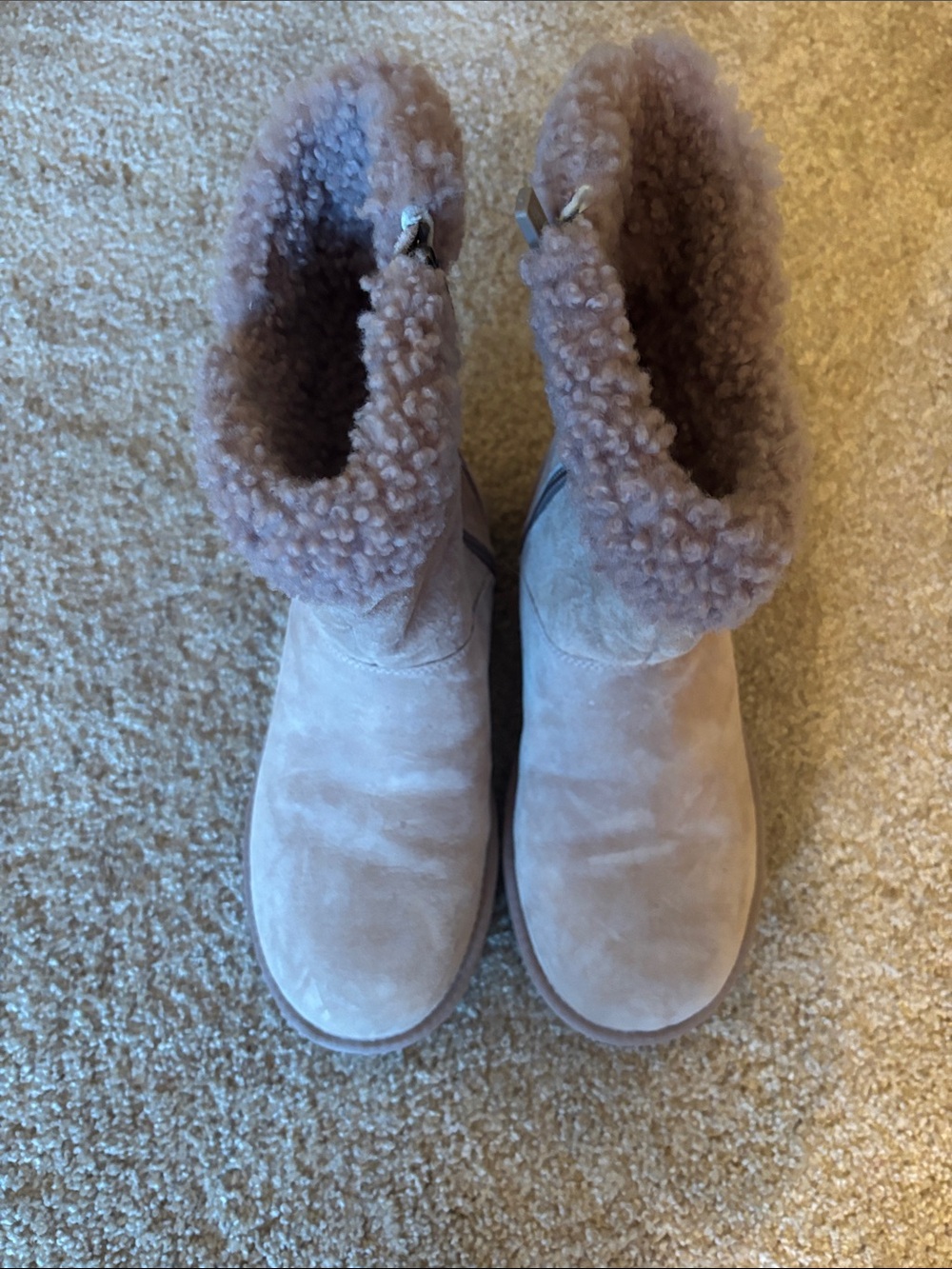 UGG Cozy Women's Suede Shearling-Lined Ankle Boots